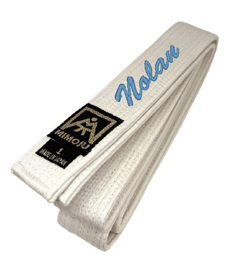 Ceinture blanche "Gold Label"