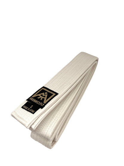 Ceinture blanche "Gold Label"